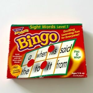 Sight Words Level 1 Bingo